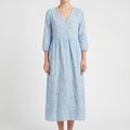 Florana - Long-Sleeved Floral Midi Dress
