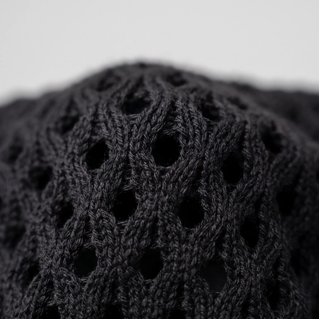 Knitara - Open-Knit Zip-Up Casual Cardigan