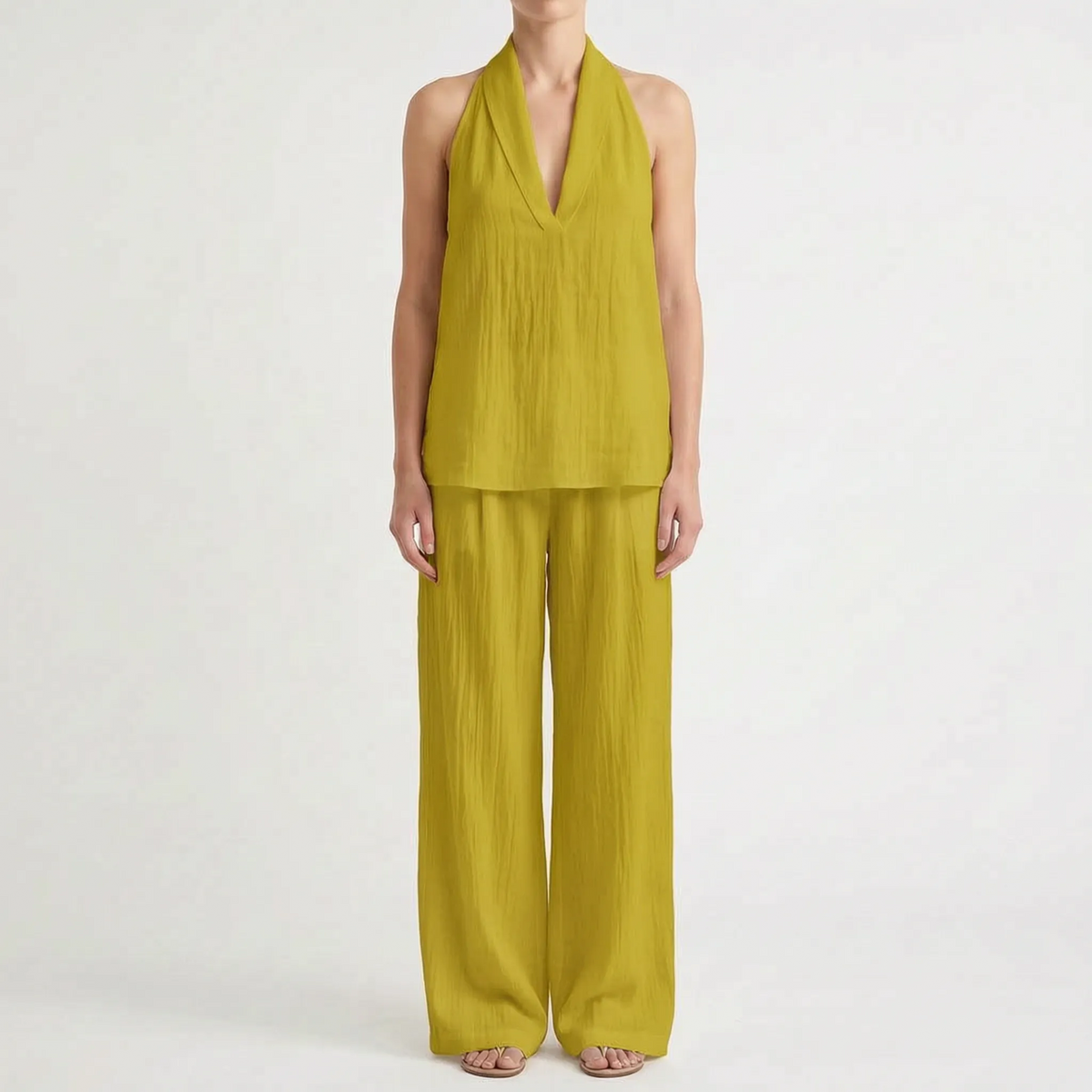 Novarix - Sleeveless Halter 2-Piece Set