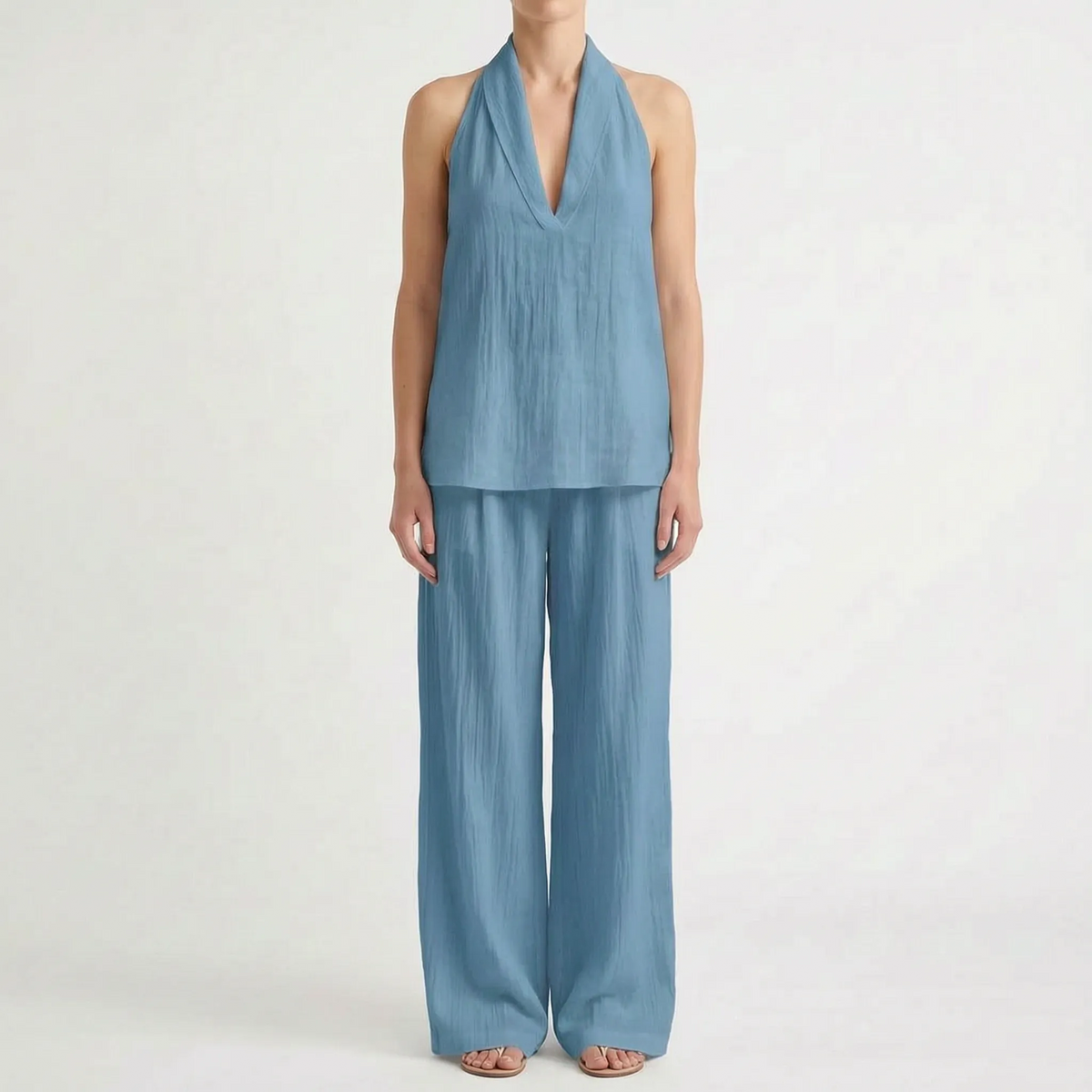 Novarix - Sleeveless Halter 2-Piece Set