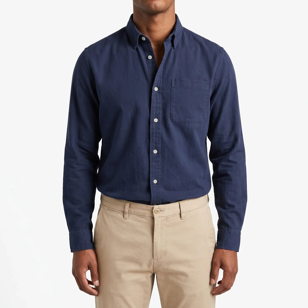 Rovent - Casual Long-Sleeved Button-Up Shirt