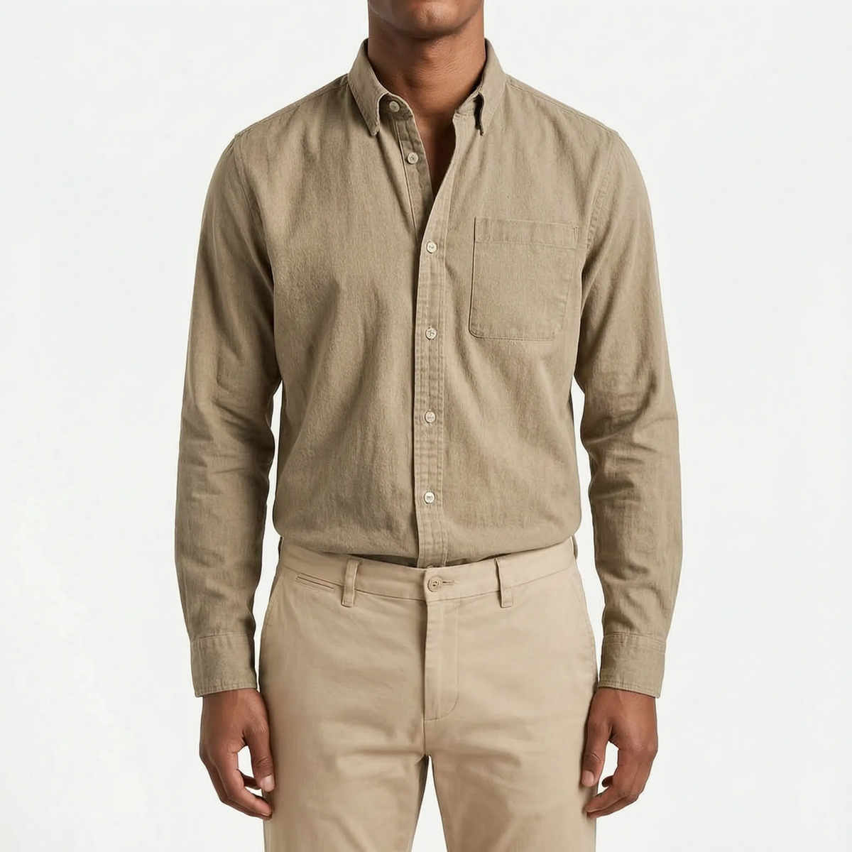 Rovent - Casual Long-Sleeved Button-Up Shirt