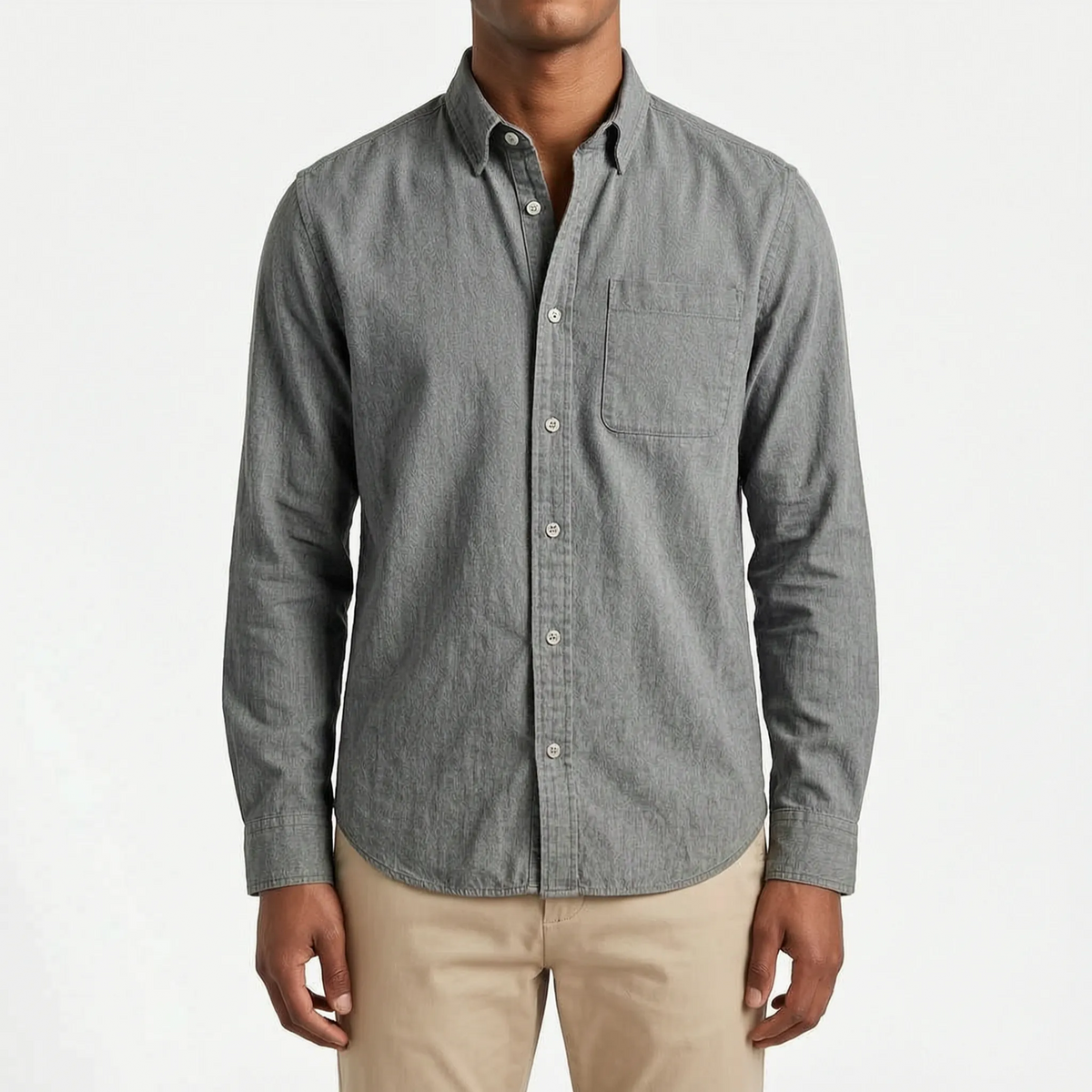 Rovent - Casual Long-Sleeved Button-Up Shirt