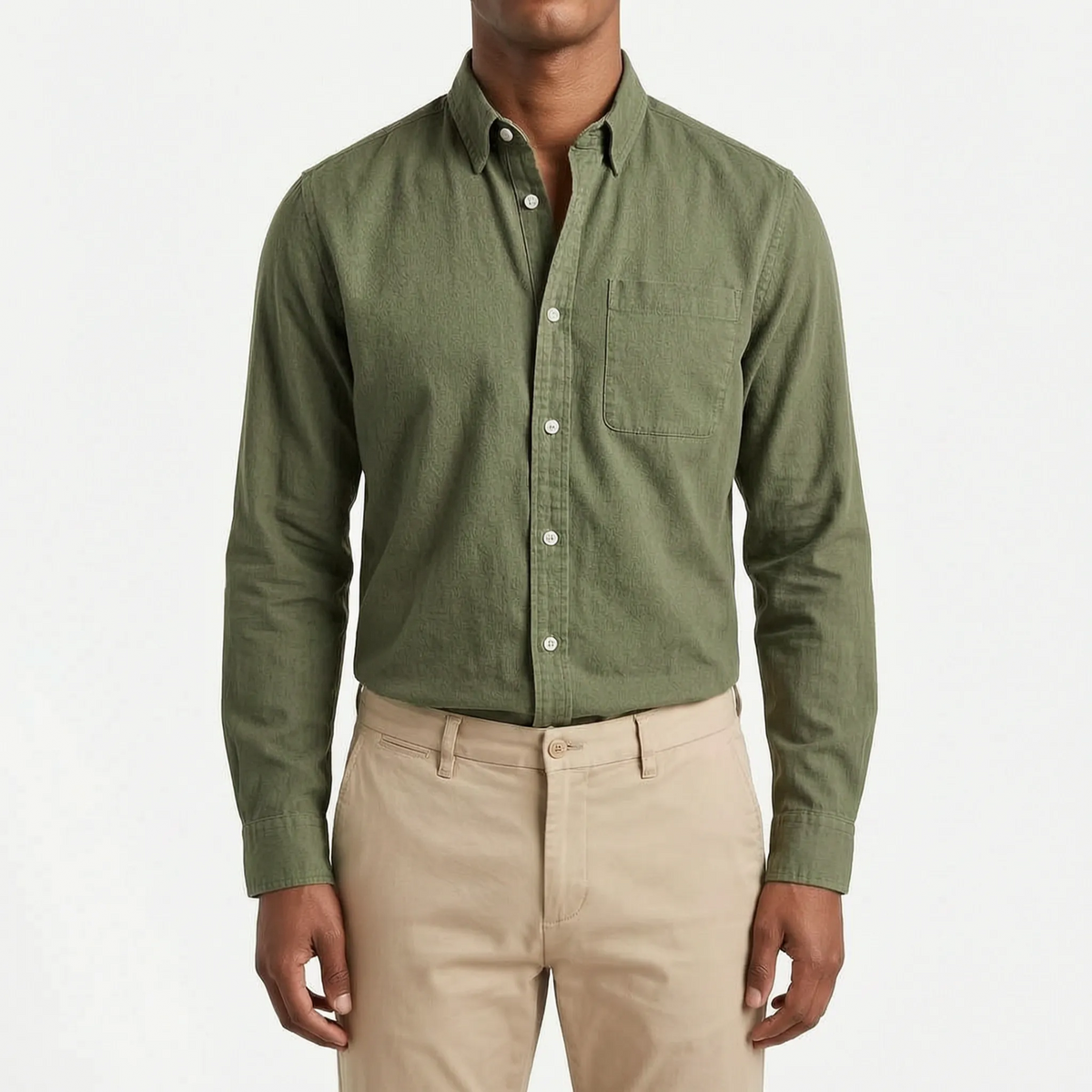 Rovent - Casual Long-Sleeved Button-Up Shirt