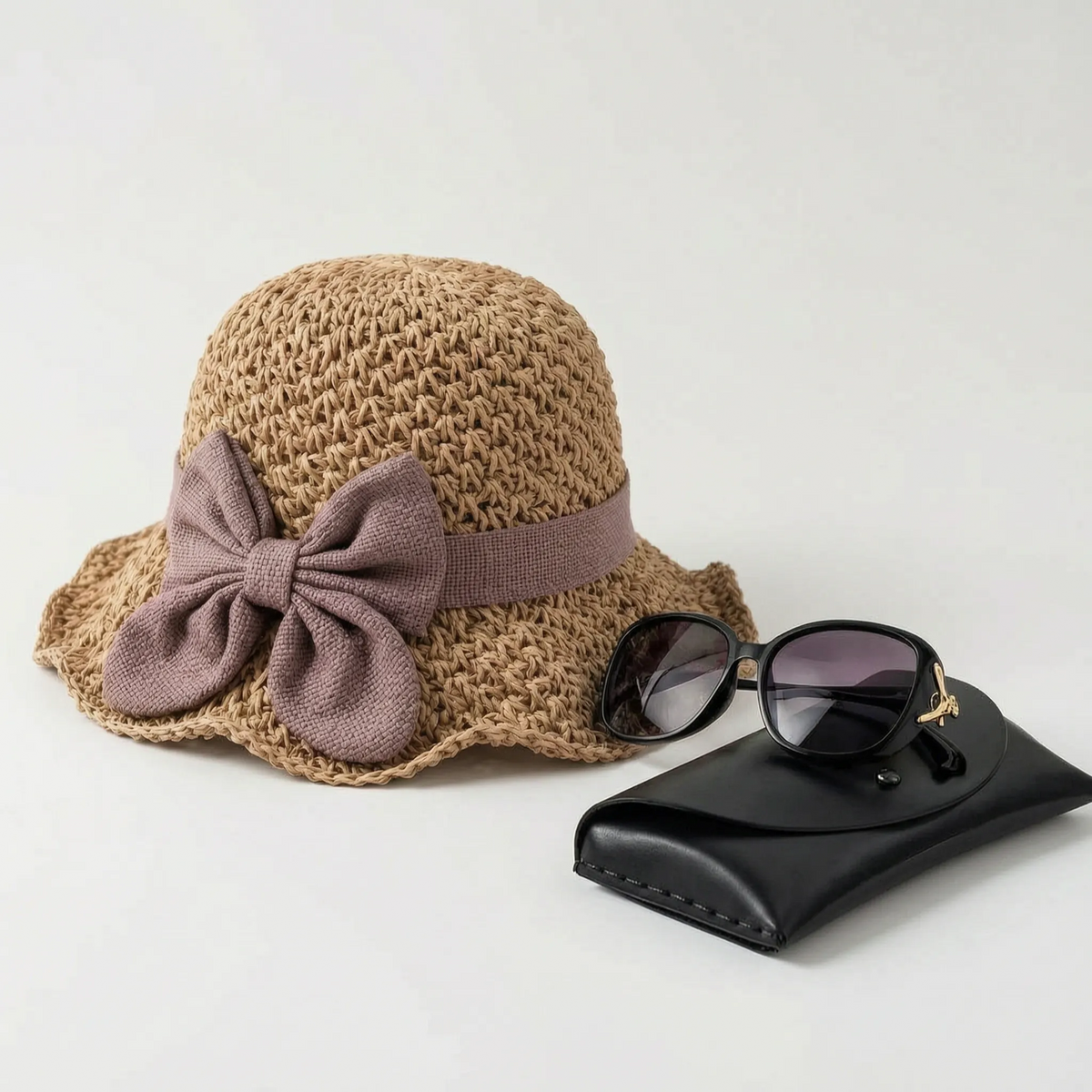 Sombrea - Woven Texture Retro Sun Hat