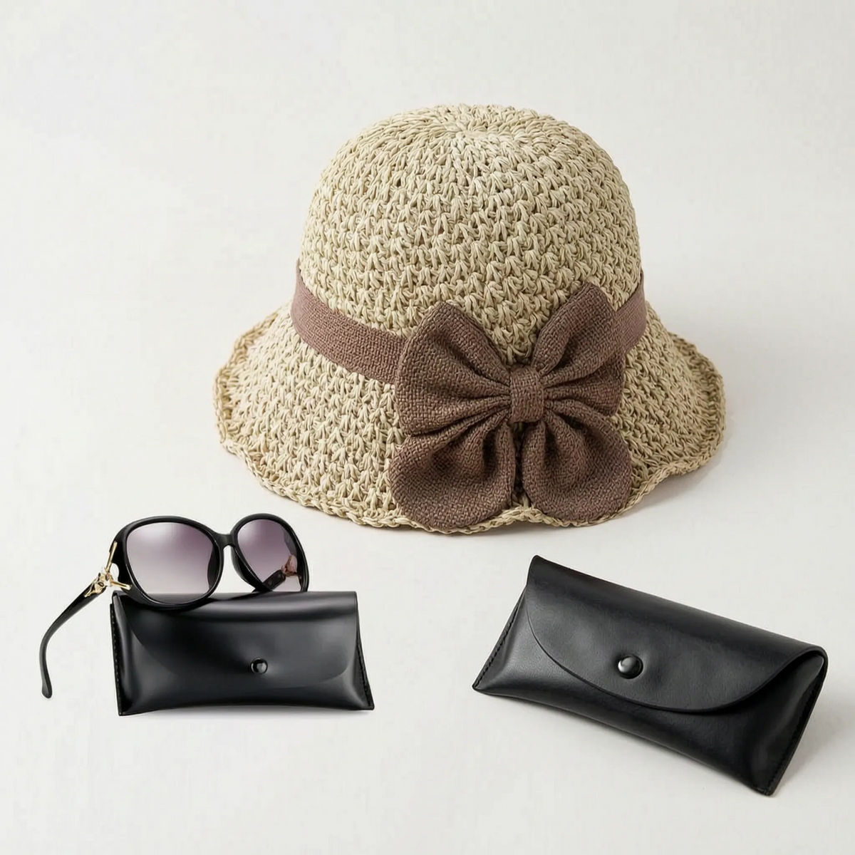 Sombrea - Woven Texture Retro Sun Hat