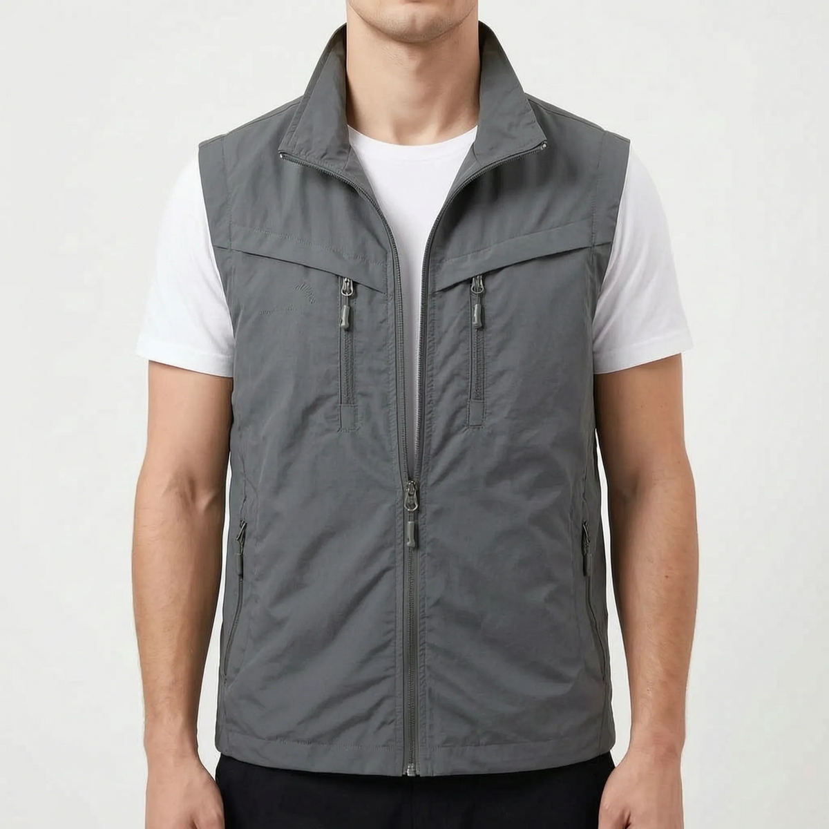 Trekvo - Men's Sleeveless Multi-Pocket Utility Vest