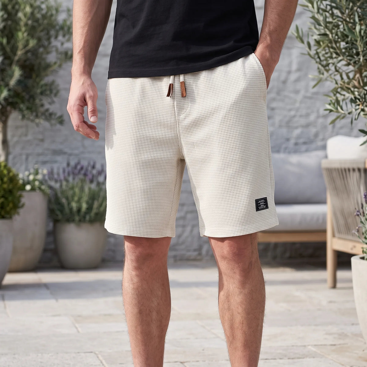 Valmont - Textured Casual Summer Shorts