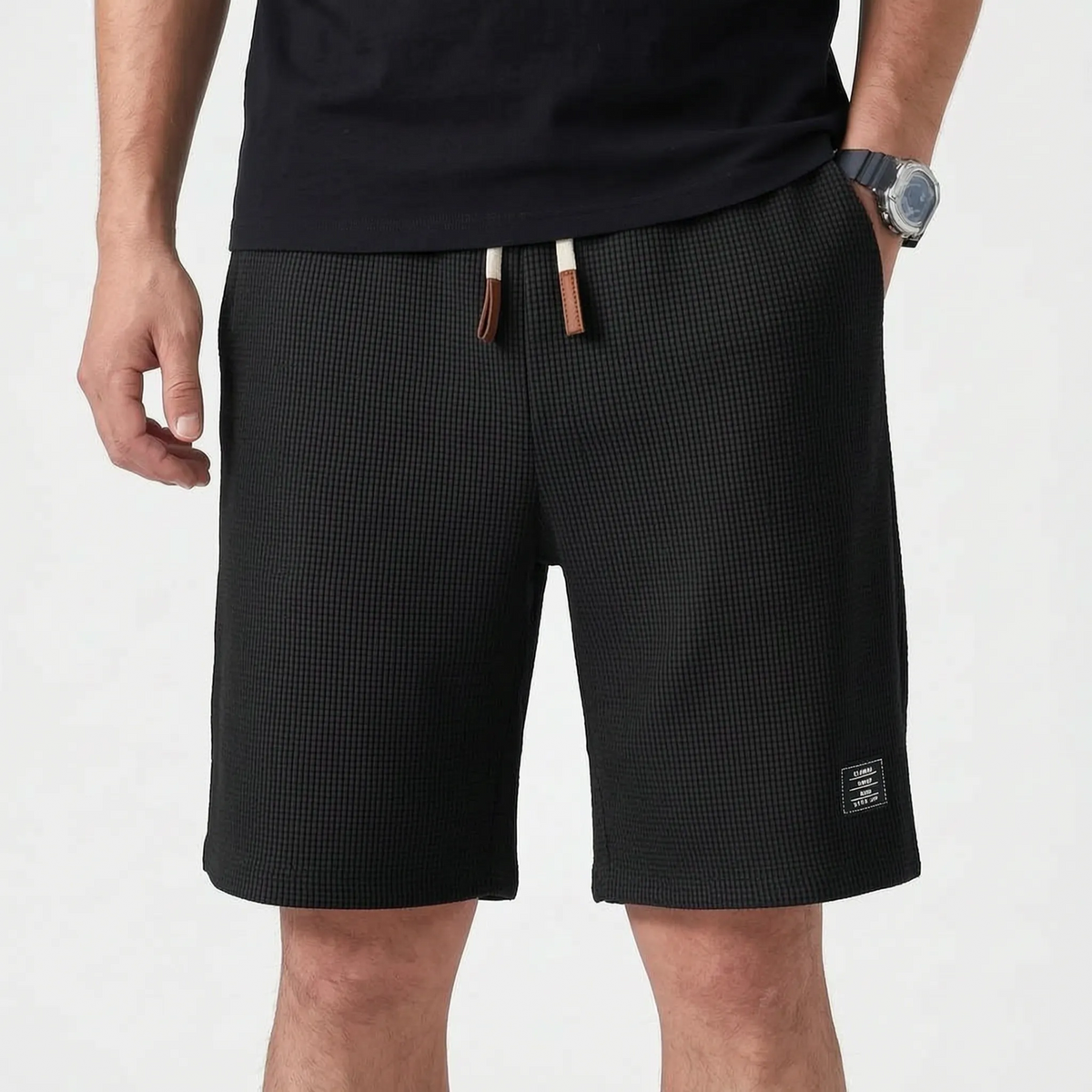 Valmont - Textured Casual Summer Shorts