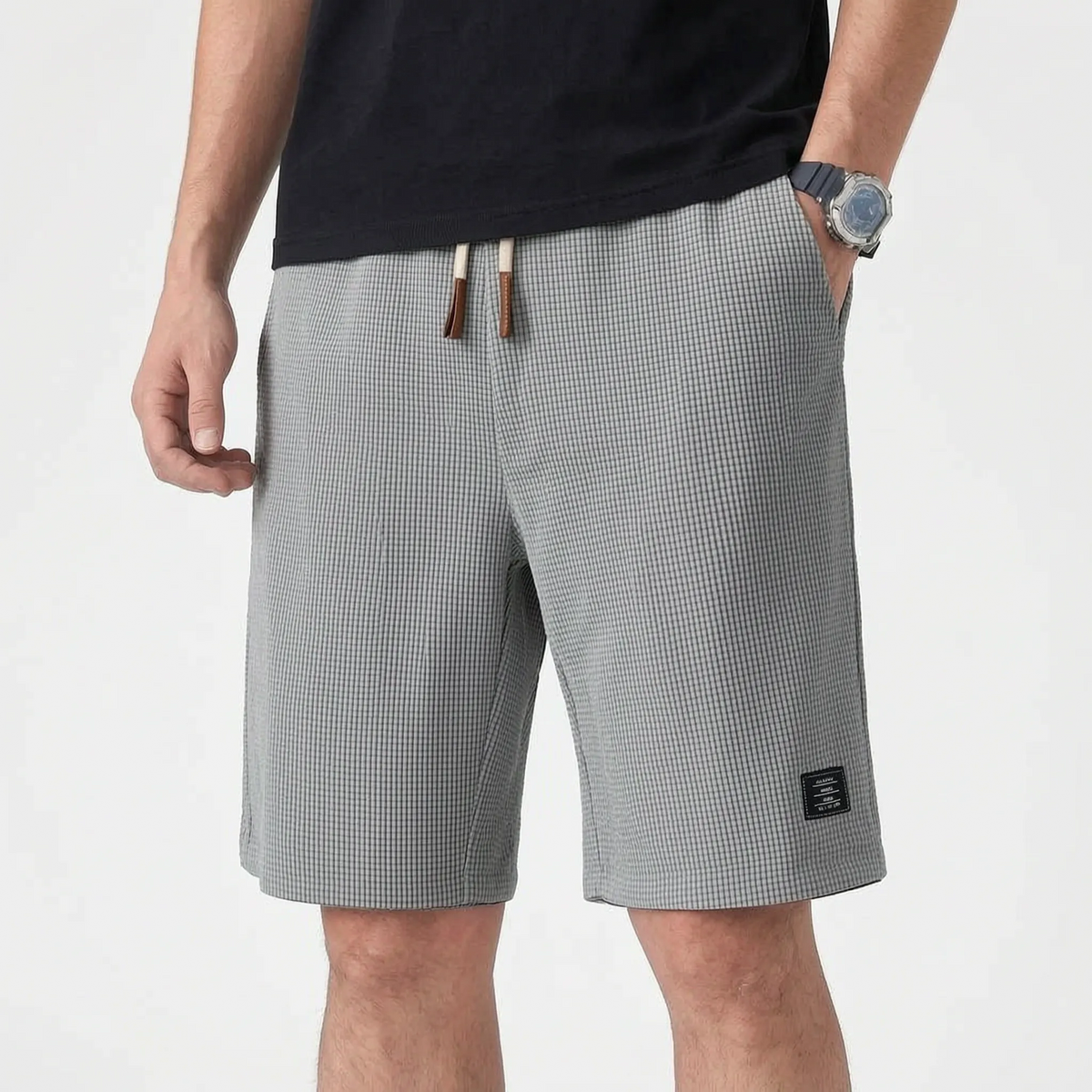 Valmont - Textured Casual Summer Shorts