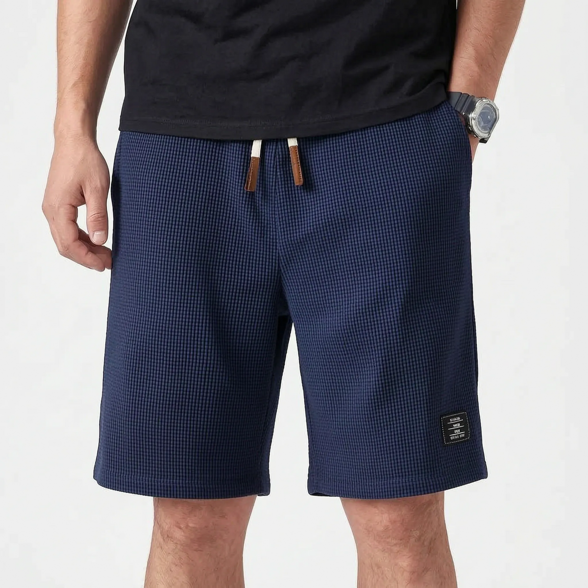 Valmont - Textured Casual Summer Shorts
